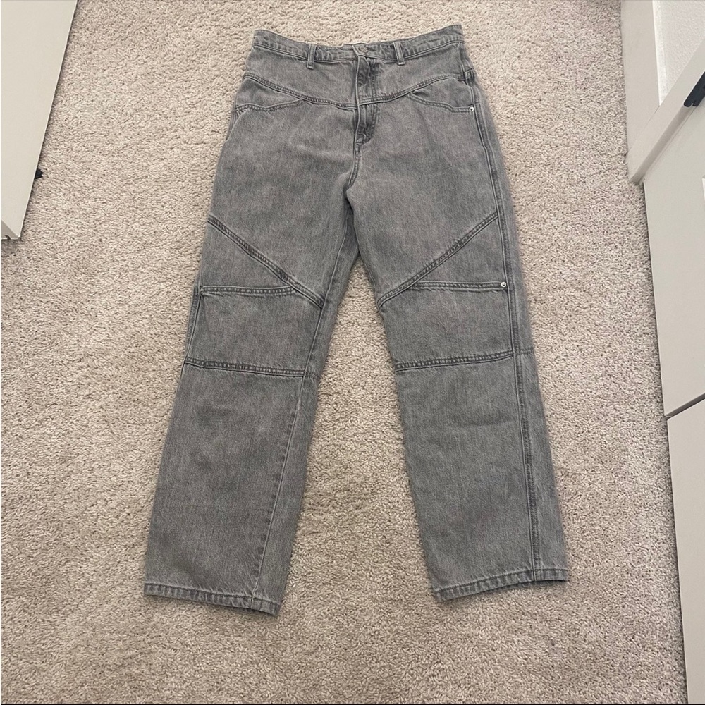 BDG light gray high rise denim jeans